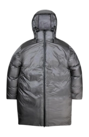 Veste d'Hiver RAINS unisexe Kevo Long Puffer Jacket Grey