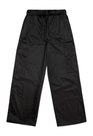 Waterproof Trousers RAINS Cargo Rain Pants Wide Black Grain