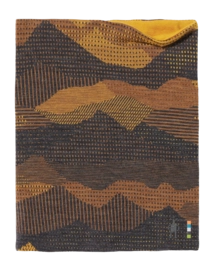 Cache Cou Smartwool Unisexe Thermal Merino Reversible Neck Gaiter Charcoal Mtn Scape