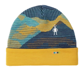 Beanie Smartwool Kids Thermal Merino Reversible Cuffed Beanie Blueberry Mtn Scape (S/M)