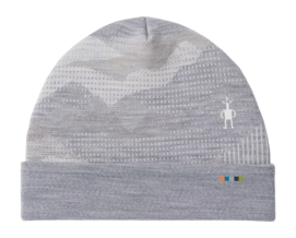 Bonnet Smartwool Unisexe Thermal Merino Reversible Cuffed Beanie Light Gray Mountain Scape