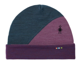 Bonnet Smartwool Unisex Thermal Merino Colorblock Beanie Twilight Blue Heather
