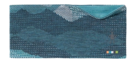 Hoofdband Smartwool Unisex Thermal Merino Reversible Headband Twilight Blue Mtn Scape