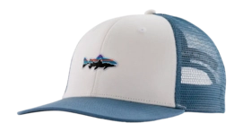 Pet Patagonia Unisex Stand Up Trout Trucker Hat White