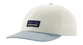 Cap Patagonia Unisex P-6 Label Trad Cap Birch White with Fleck Blue