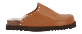 Clog Scholl Damen Fae Studs Leather Cognac