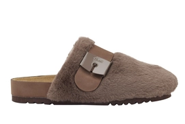 Clog Scholl Alaska 3.0 Synthetic Fur Damen Brown