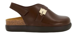 Clog Scholl Adele Leather Damen Dark Brown