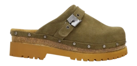Clog Scholl Cindy Cork Suede Sa Damen Khaki