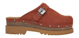Sabots Scholl Women Cindy Cork Suede Sa Cognac