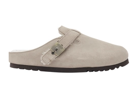 Klomp Scholl Women Grace F Suede Sa Dark Beige