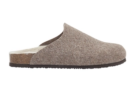 Clog Scholl Damen Louise Felt Light Brown