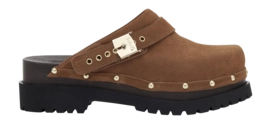 Klomp Scholl Women Cindy Suede Te Brandy