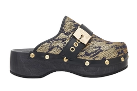 Klomp Scholl Women Pescura Sr Textile Ar Gold