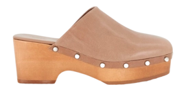 Clog Scholl Hailey Leather Damen Taupe