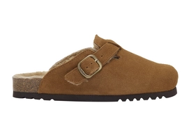 Clog Scholl Fae New Suede Damen Cognac