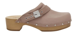 Klomp Scholl Women Pescura Robin N F Leather T Taupe