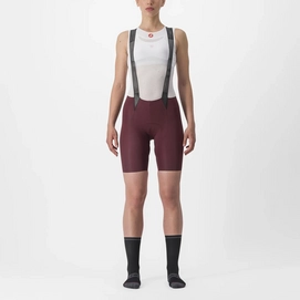 Cuissard Castelli Women Free Aero Rc Bibshort Deep Bordeaux