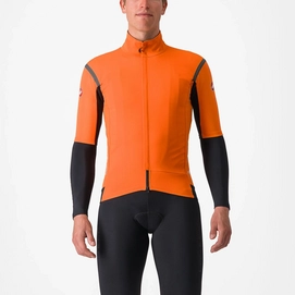 Fietsjack Castelli Men Gabba Ros 2 Red Orange/Dark Gray