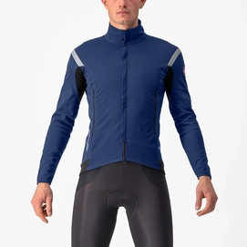 Veste de Vélo Castelli Homme Perfetto Ros 2 Jacket Belgian Blue/Silver Grey
