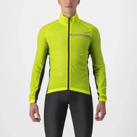 Fahrradjacke Castelli Squadra Stretch Jacket Electric Herren Lime/Dunkelgrau