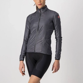 Fietsjack Castelli Women Aria Shell Jacket Dark Gray