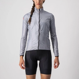 Fietsjack Castelli Women Aria Shell Jacket Silver Gray