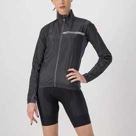 Fietsjack Castelli Women Squadra Stretch Jacket Light Black/Dark Gray