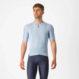 Maillot de Vélo Castelli Men Espresso Jersey Winter Sky/Belgian Blue