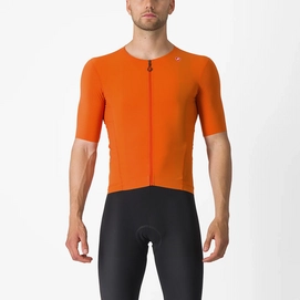 Fietsshirt Castelli Men Premio Black Jersey Orange Rust