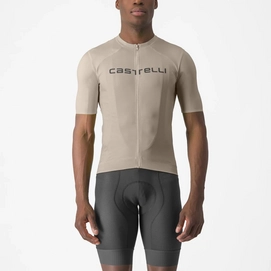Fietsshirt Castelli Men Prologo Lite Jersey Clay/Gunmetal Gray
