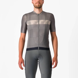 Fietsshirt Castelli Men Unlimited Endurance Jersey Gunmetal Gray/Clay