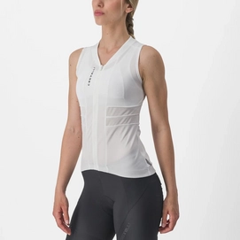 Fietsshirt Castelli Women Anima 4 Sleeveless Ivory/Light Black