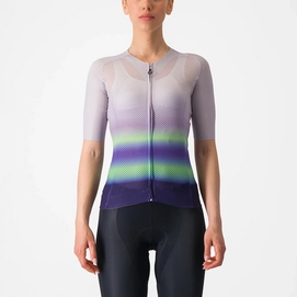 Fietsshirt Castelli Women Climber's 4 Purple Mist/Green-Dark Purple