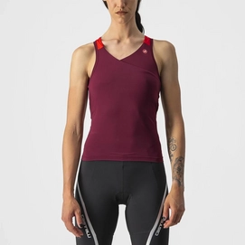 Fietsshirt Castelli Women Solaris Top Bordeaux/ Red