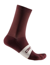 Fahrradsocken Castelli Espresso 15 Sock Unisex Deep Bordeaux