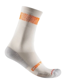 Fietssok Castelli Unisex Unlimited 18 Sock Silver Moon/Orange Rust