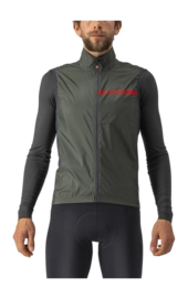 Fietsvest Castelli Men Squadra Stretch Vest Military Green/Dark Gray