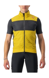 Fahrradweste Castelli Unlimited Puffy Vest Herren Goldenrod/Dark Gray