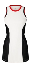 Tenniskleid Robey Grand Slam Dress Damen Off White/Black