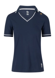 Tennis polo Robey Women Court V-Neck Polo Match Navy