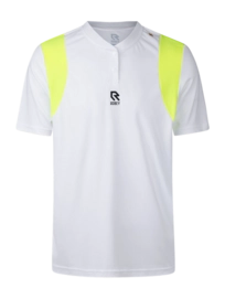 Tennis Shirt Robey Men Ace Henley Tee White/Neon