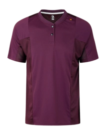 Tennisshirt Robey Grand Slam Henley Tee Herren Berry