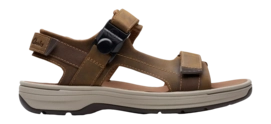 Sandales Clarks Men Saltway Trail Light Tan Leather