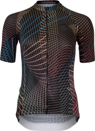 Fahrradtrikot Agu Damen Nocturnal Lines Jersey SS Performance Black