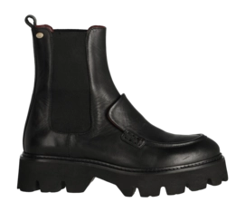 Bottines Fred de la Bretoniere Femme Pally Gill Chelsea Leather Black