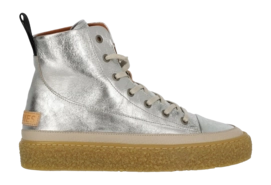 Baskets Shabbies Amsterdam Femme Chewy Lily Metallic Silver