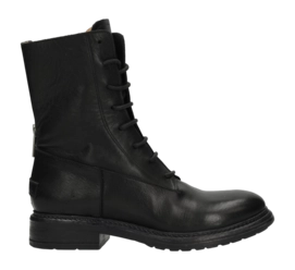 Bottines Shabbies Amsterdam Women Canard Lacey Leather Black