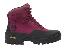 Stiefel Timberland Vibram Mid Lace WP Damen Dark Pink Nubuk
