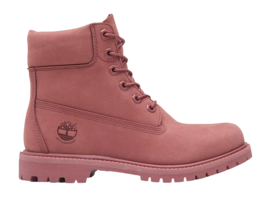 Chaussures Timberland Femme Premium 6 Inch Lace WP Medium Red Nubuck
